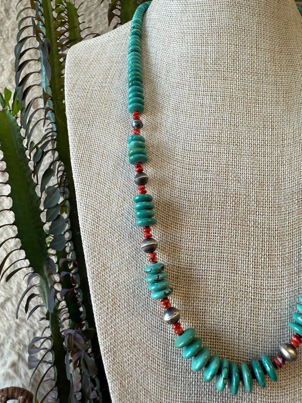 Kingman & Coral Necklace