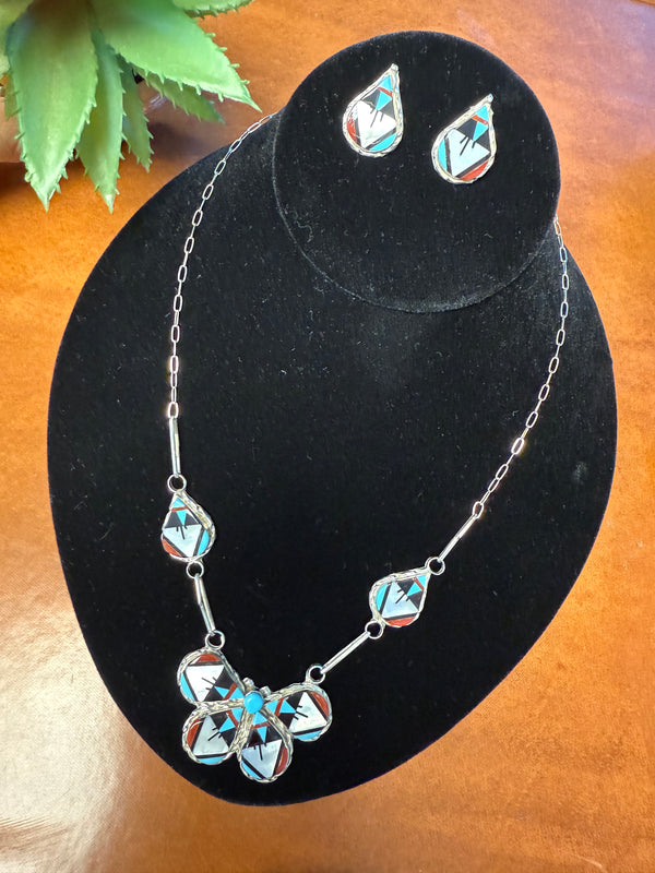 Southwest Zuni Inlay Set