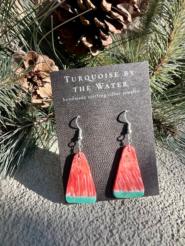 Red & Turquoise Dangle - Style 8