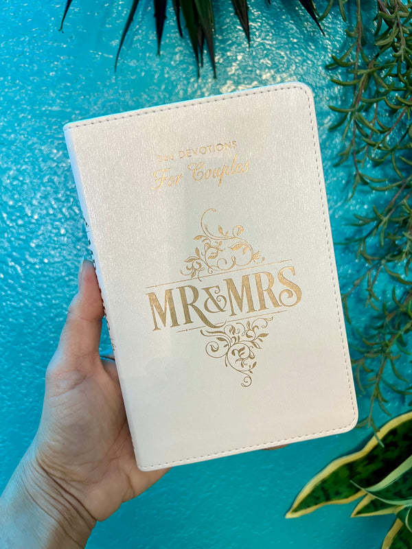 Devotional - Mr. & Mrs. White Faux Leather