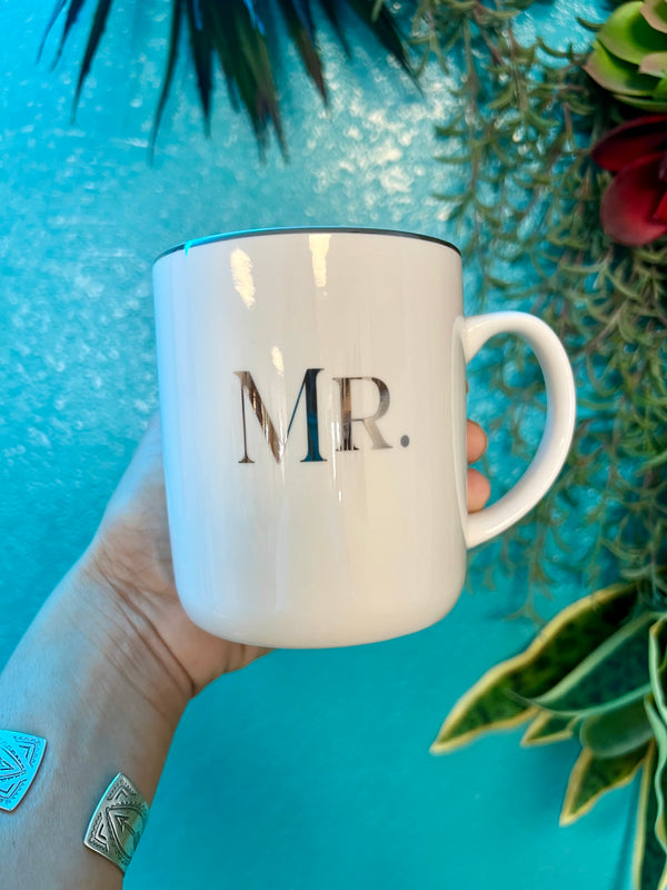 Wedding Gift - Mr. & Mrs. Mug Set 1 Cor. 13:4