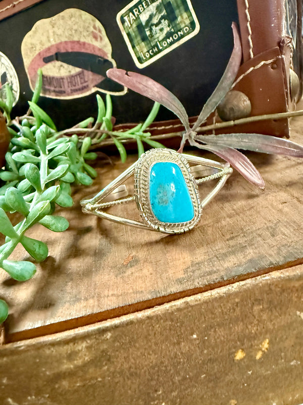 Turquoise Twisted Cuff