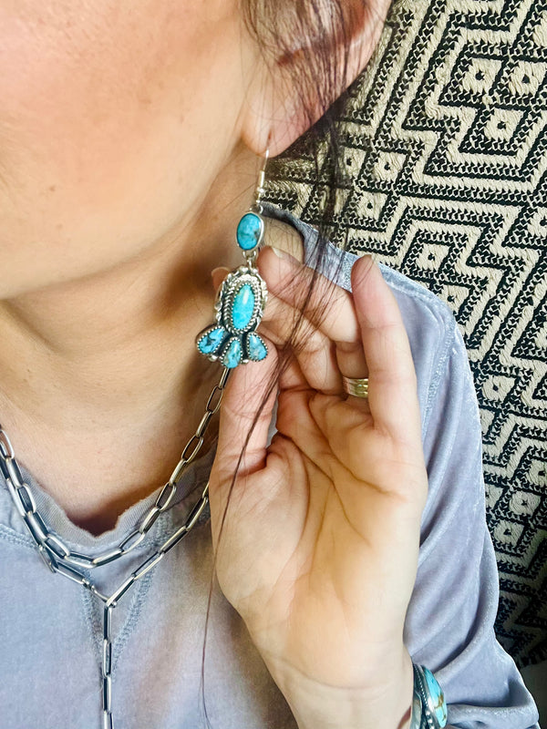 Evelyn Turquoise Dangles