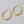 LARGE TEARDROP HOOP EARRINGS: GOLD
