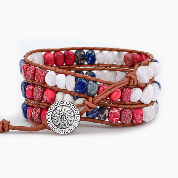 Freedom Light Wrap Bracelet Fourth of July