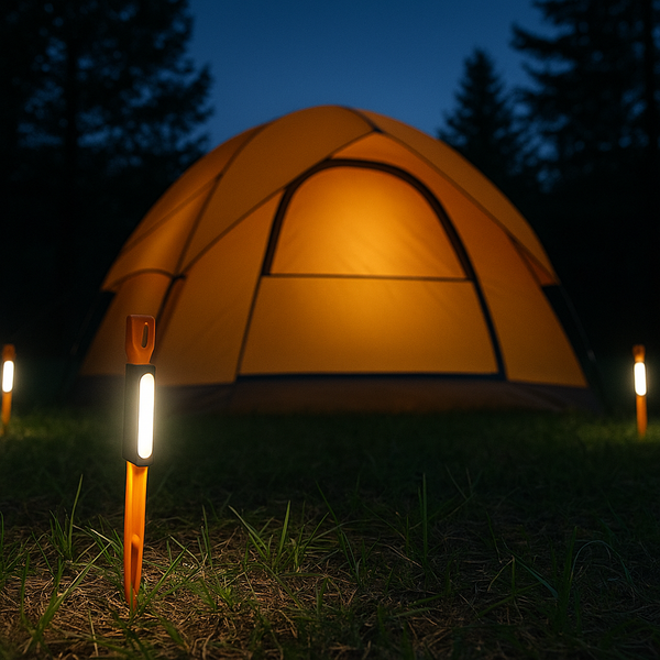 Tent Stakes with Lights, 4-Pack