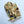 Cotton Oven Mitt - Southwest Roadrunner Saguaros -GOLD