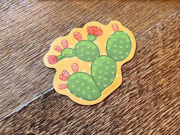 Prickly Pear Cactus Sticker