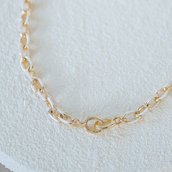 Etta Necklace: White