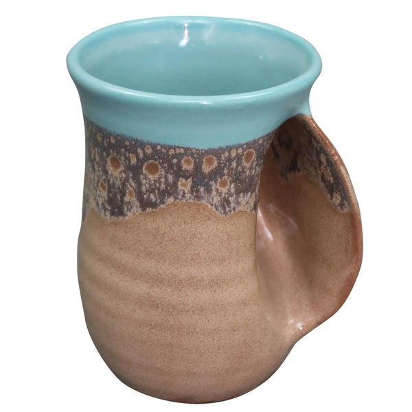 The Original Handwarmer Mug: Island Oasis / Right Hand