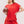 Red Mineral Washed Top and Shorts Set
