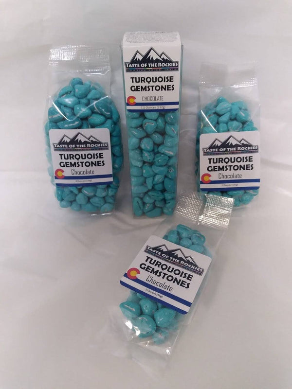 Turquoise Rocks – Chocolate Pieces with Candy Coating
