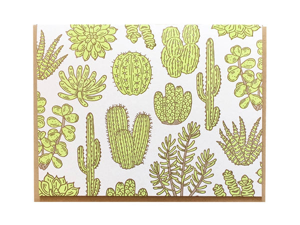 Cacti & Succulents Card: Single Card