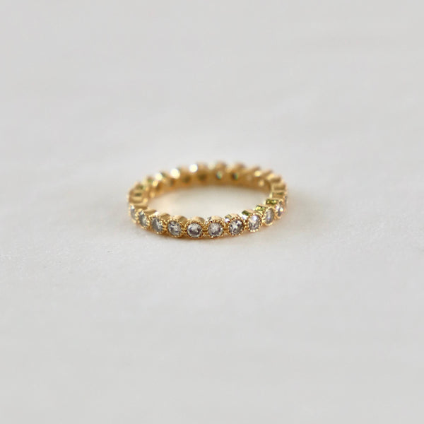 ROUND ETERNITY BAND- CLEAR: 7.25