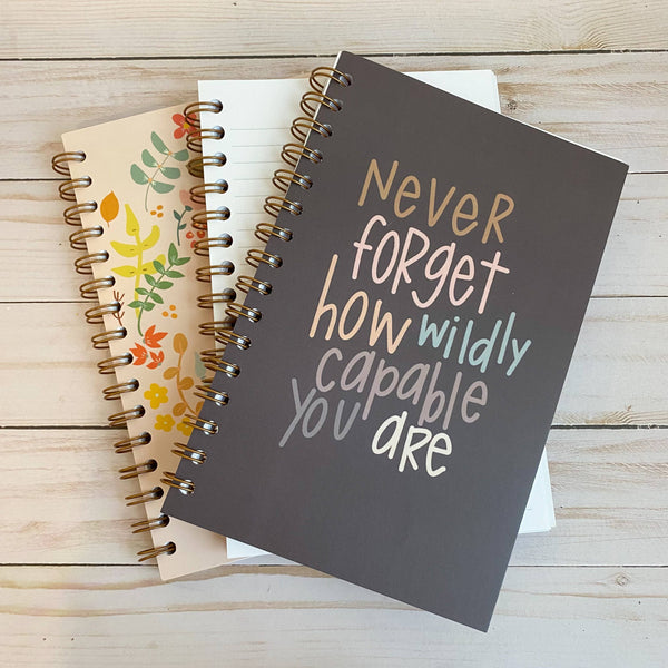 Wildly capable notebook | Self care journal