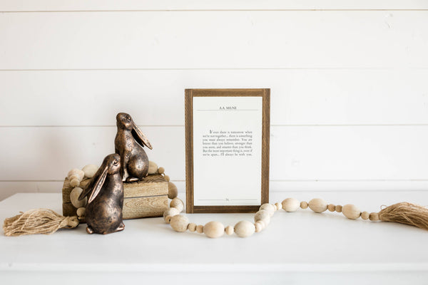 Braver Book Page | Wall Art: Light Brown Frame / 8 inches x 12 inches