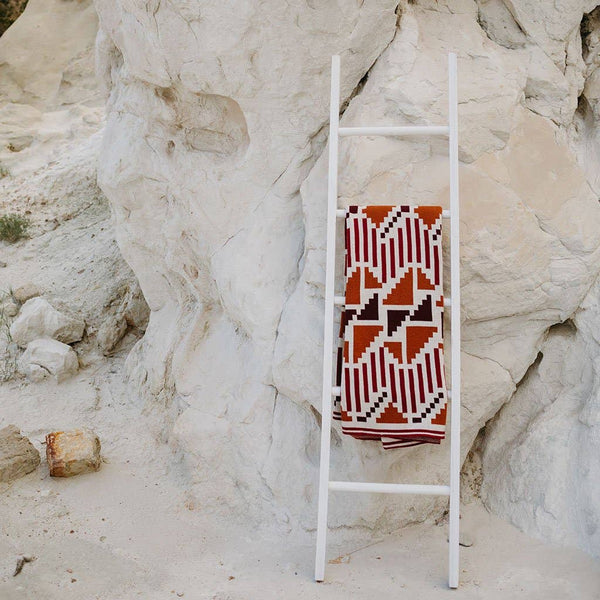 Sunset Mesa Throw Blanket - Desert/Southwest, Native/Navajo: Jumbo (60"x80")