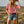 Striped Puff Sleeve Knit Sweater Top: RED and WHITE
