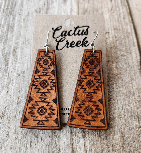 Handmade Leather Earrings - AZ Dangles