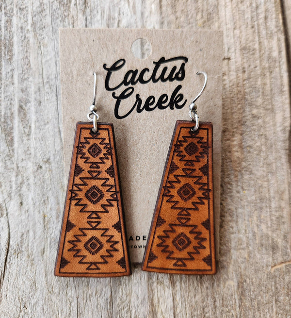 Handmade Leather Earrings - AZ Dangles