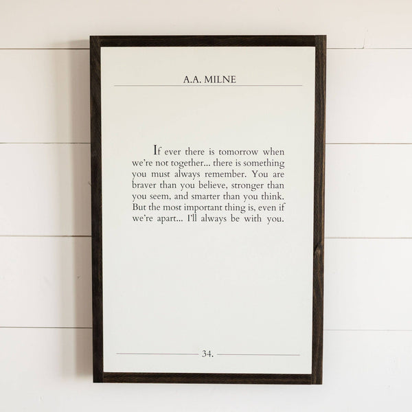 Braver Book Page | Wall Art: Light Brown Frame / 8 inches x 12 inches
