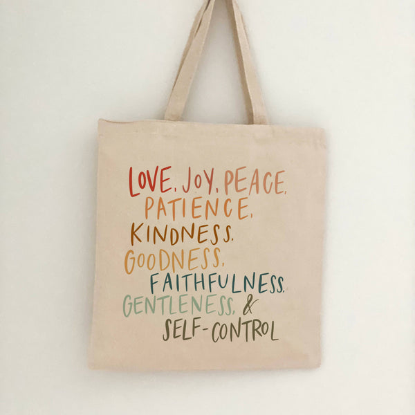 Canvas tote bag | Reusable bag | Fruit of the Spirit