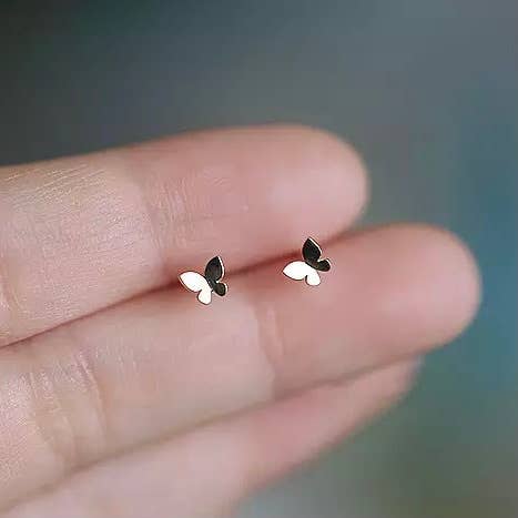 Dainty Butterfly Stud Earrings