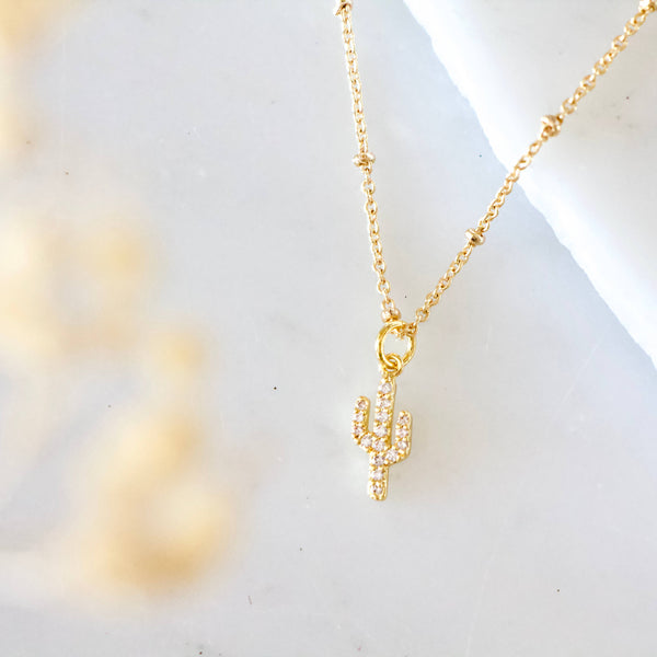 Mini Cactus  Necklace 