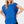 SHORT SLEEVE TOP - MINERAL WASHED TRIM : ROYAL BLUE Contemporary