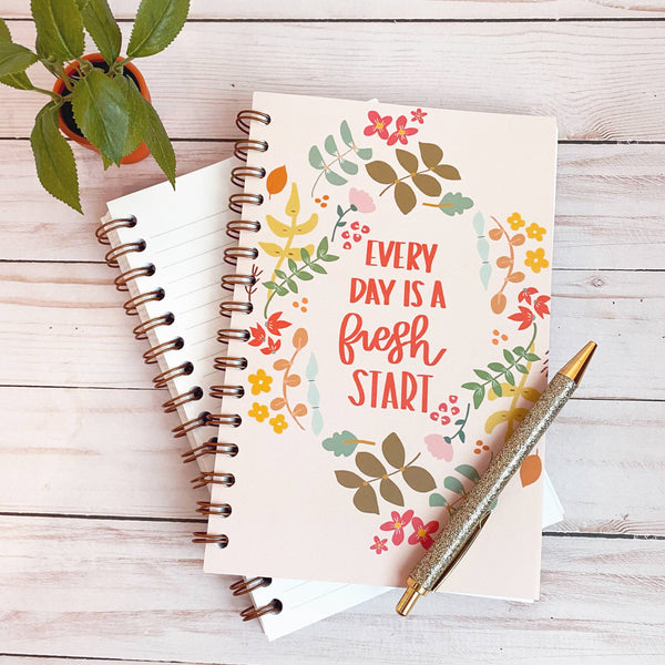 Every Day is a Fresh Start Notebook | Cute journals