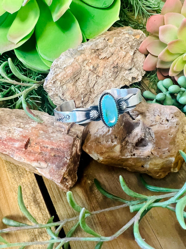 Single Stone Turquoise Bracelet
