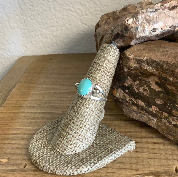 Simple Turquoise Ring - Light Green