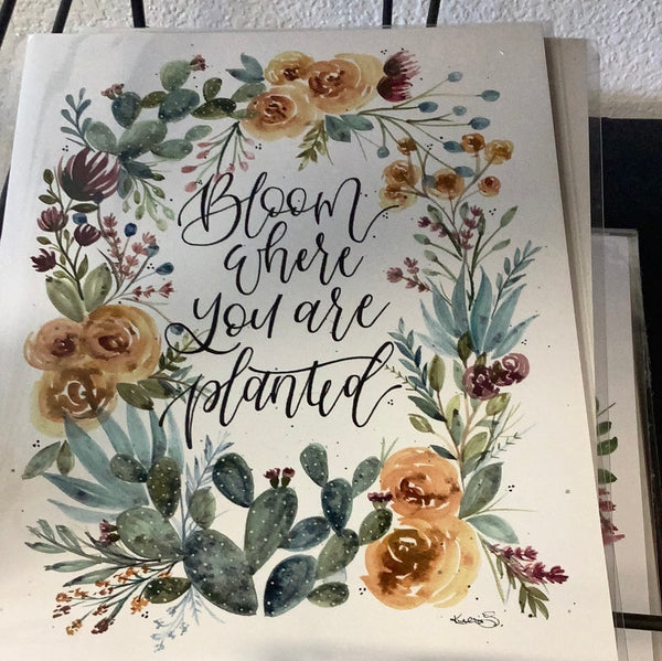 Hand Painted Print 8x10