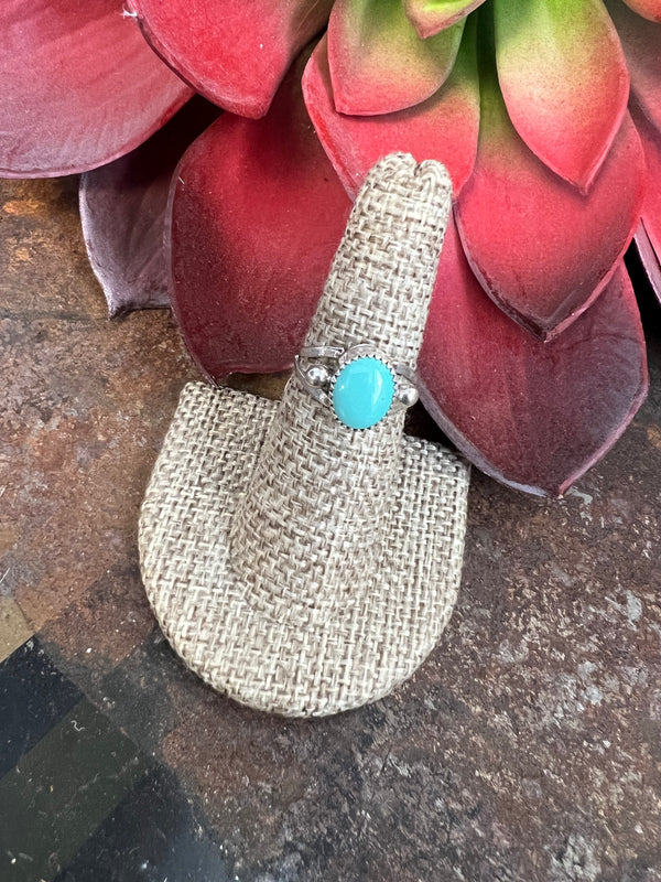 Simple Turquoise Ring - Light Green