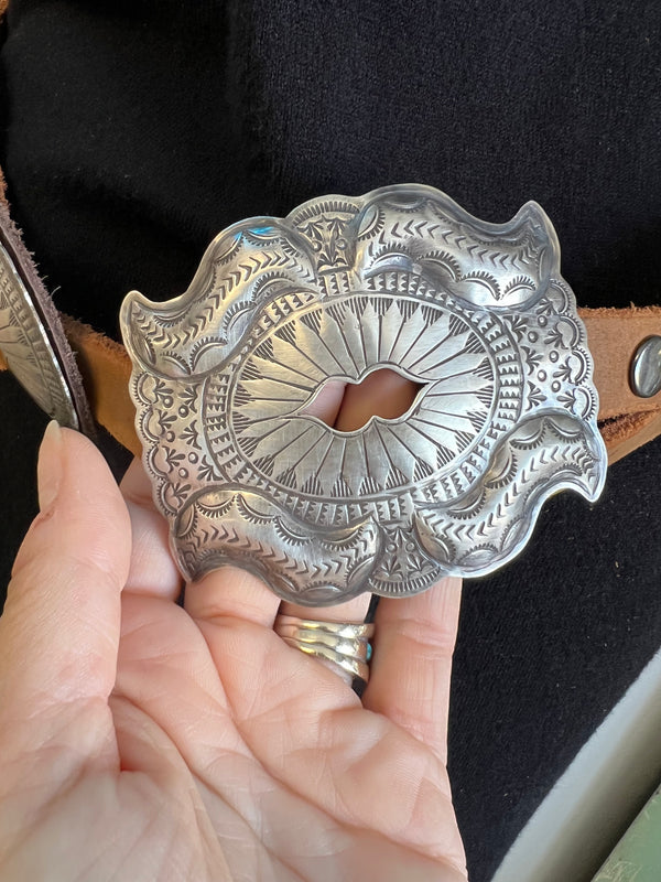 Silver Lady Concho Belt