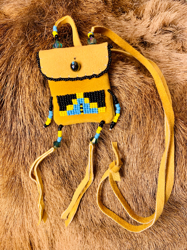 Little Miss Coin Purse • Black Beadwork