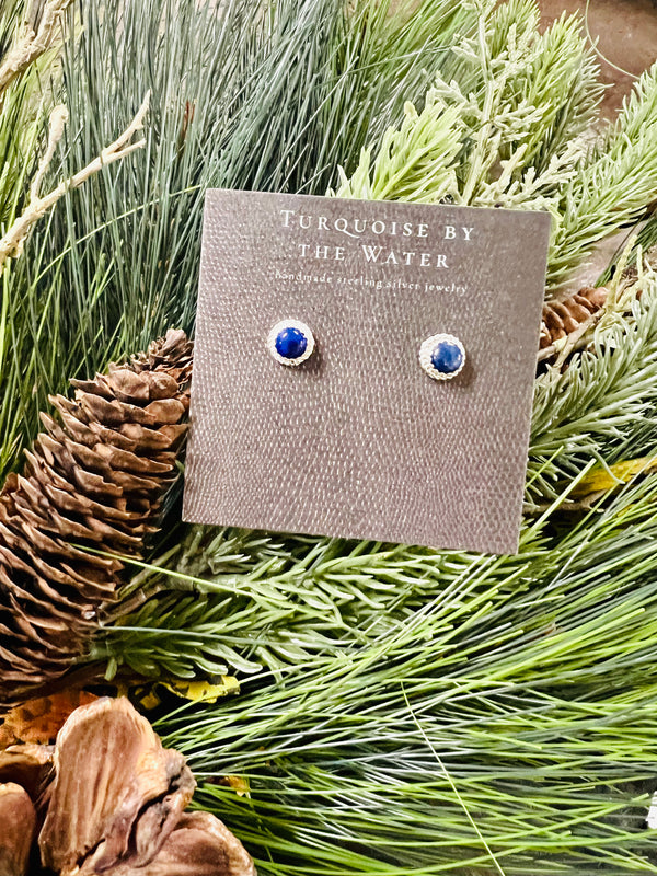 Lapis - Deep Blue Studs