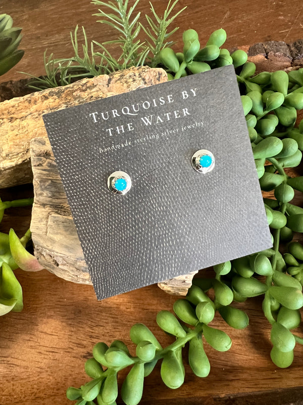 Turquoise and Silver Studs