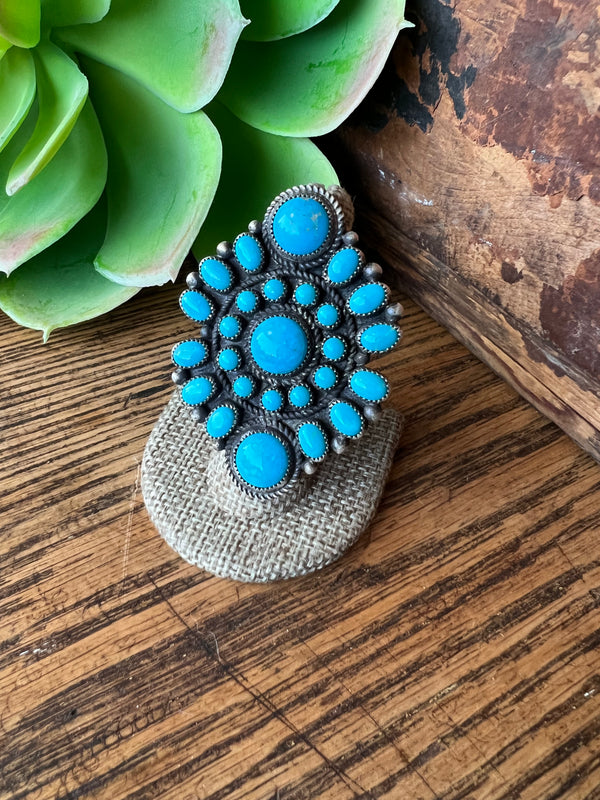 Blue Kingman Turquoise Ring