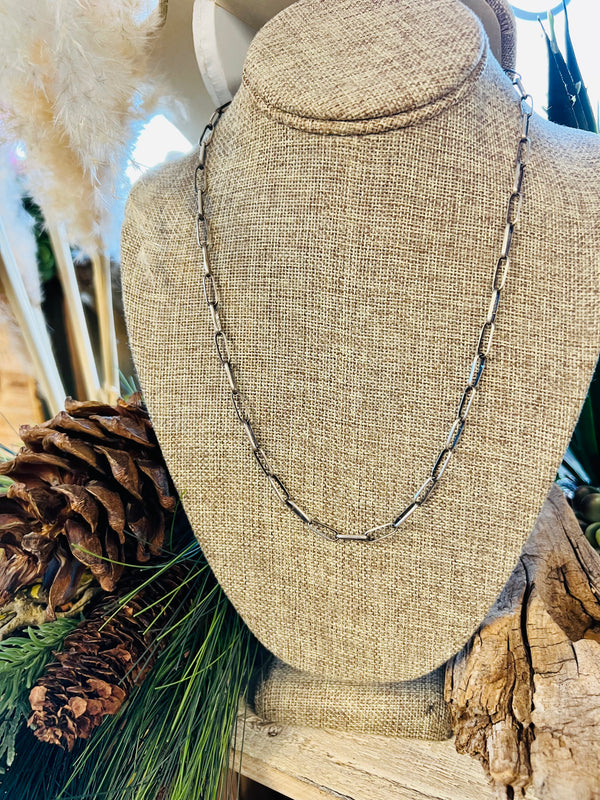 Sterling Silver Handmade Navajo 24” Chain