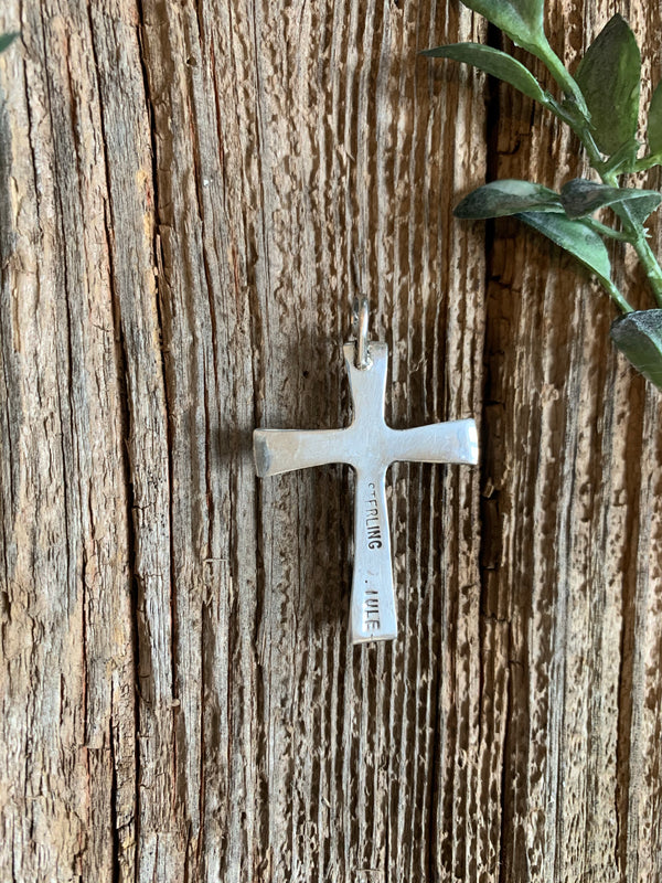 Turquoise Cross Pendant • Medium