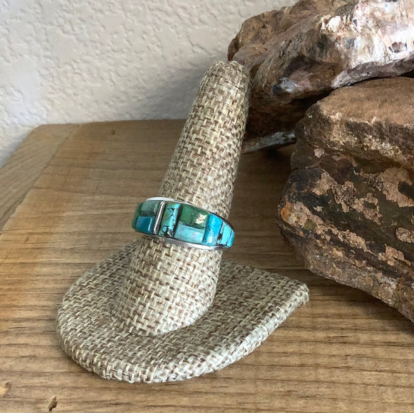 Inlay Matrix Ring - Turquoise