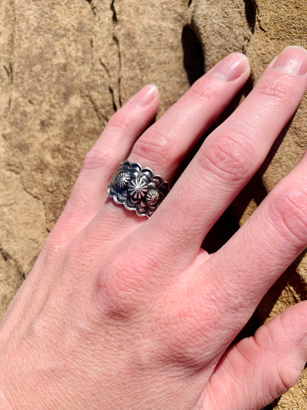 Antiqued Silver Ring