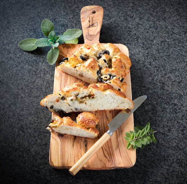 Pure Olive Wood - Cutting Board with Handle